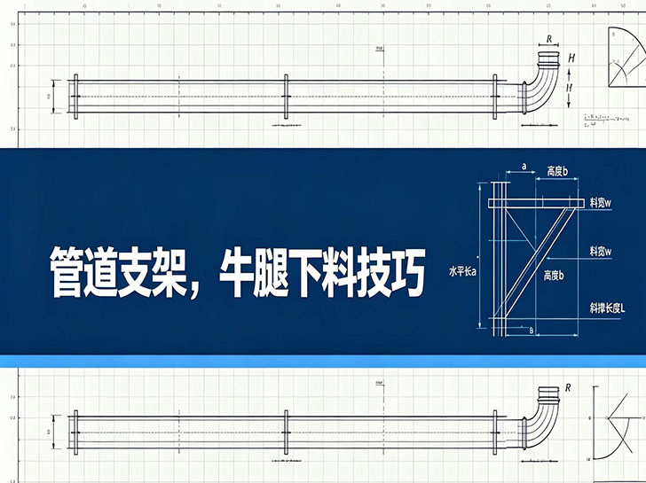 管道支架牛腿下料技巧